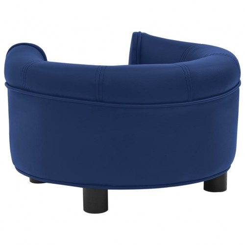 Sofá antiderrapante azul escuro Vidaxl para cães de pequeno porte.