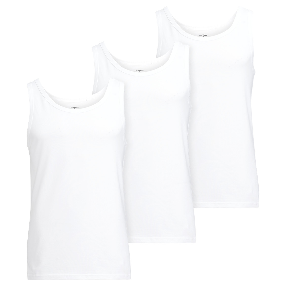 VanVaan 3 Herren Unterhemden im Mehrfachpack weiss