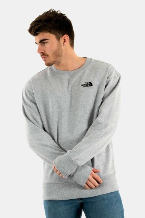 sweat the north face es crew dyx1light grey heather