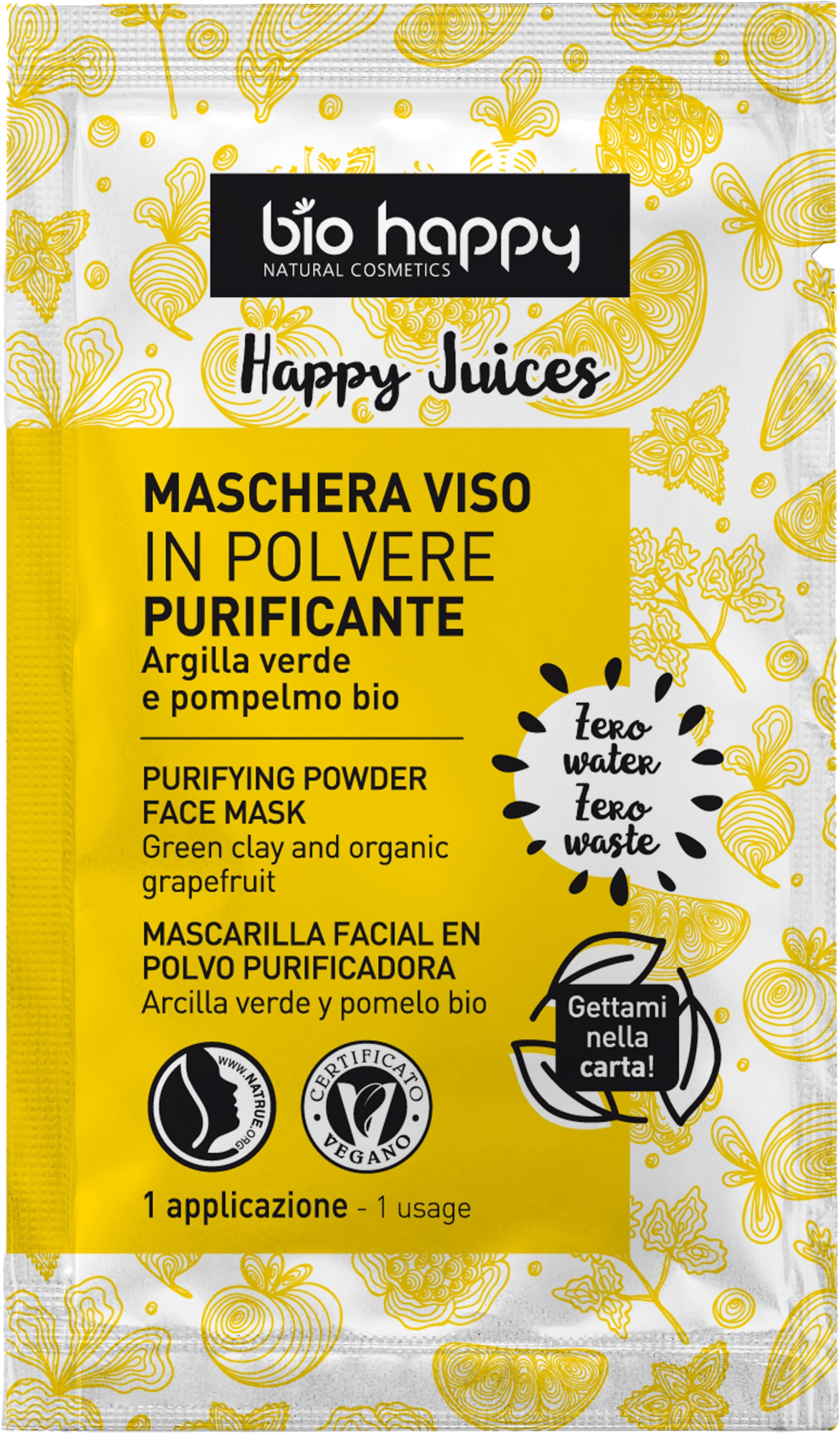 Bio Happy  Happy Juices Purifying Powder Face Mask, 7 g