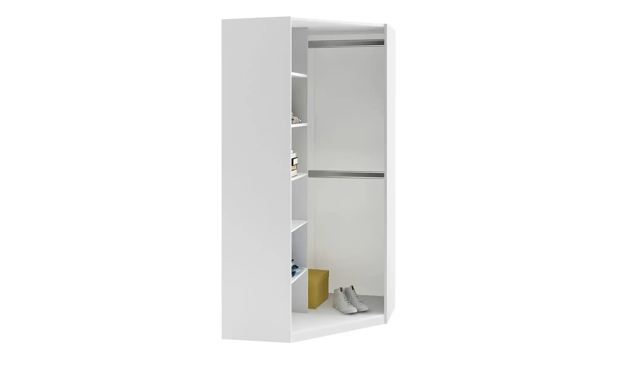 Eck-Schrank Uni White