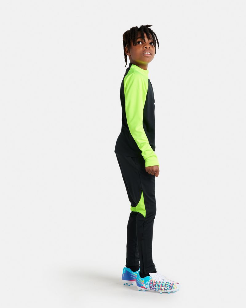 Haut d'entrainement 1/4 Zip Nike Academy Pro Noir & Jaune Fluo pour enfant