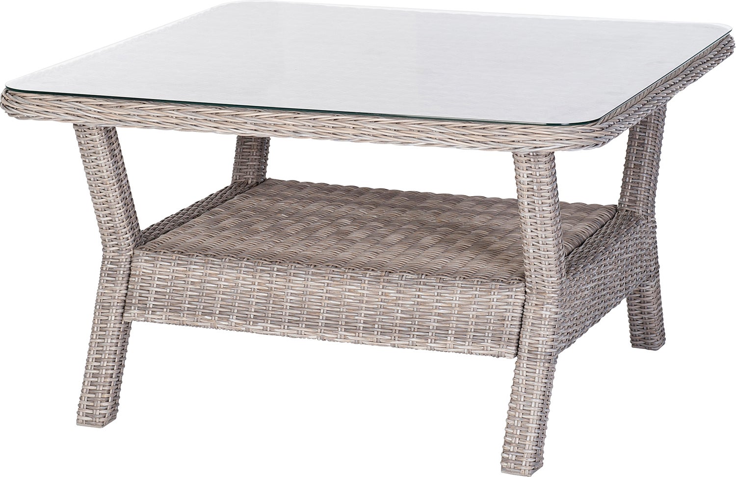 Intratuin loungetafel Sanur naturel 110 x 110 x 63 cm