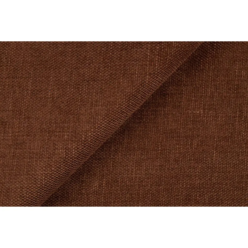 Hoekbank Luna rond - stof Rebel - terracotta