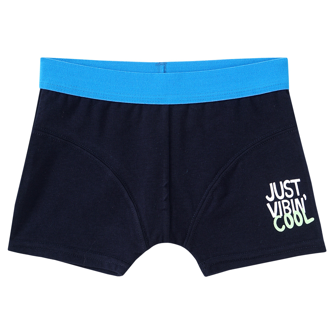 Famy 3 Jungen Boxer in verschiedenen Dessins dunkelblau / blau / grün