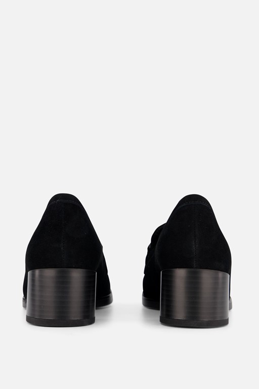 Gabor Trotteur Instappers zwart Suede