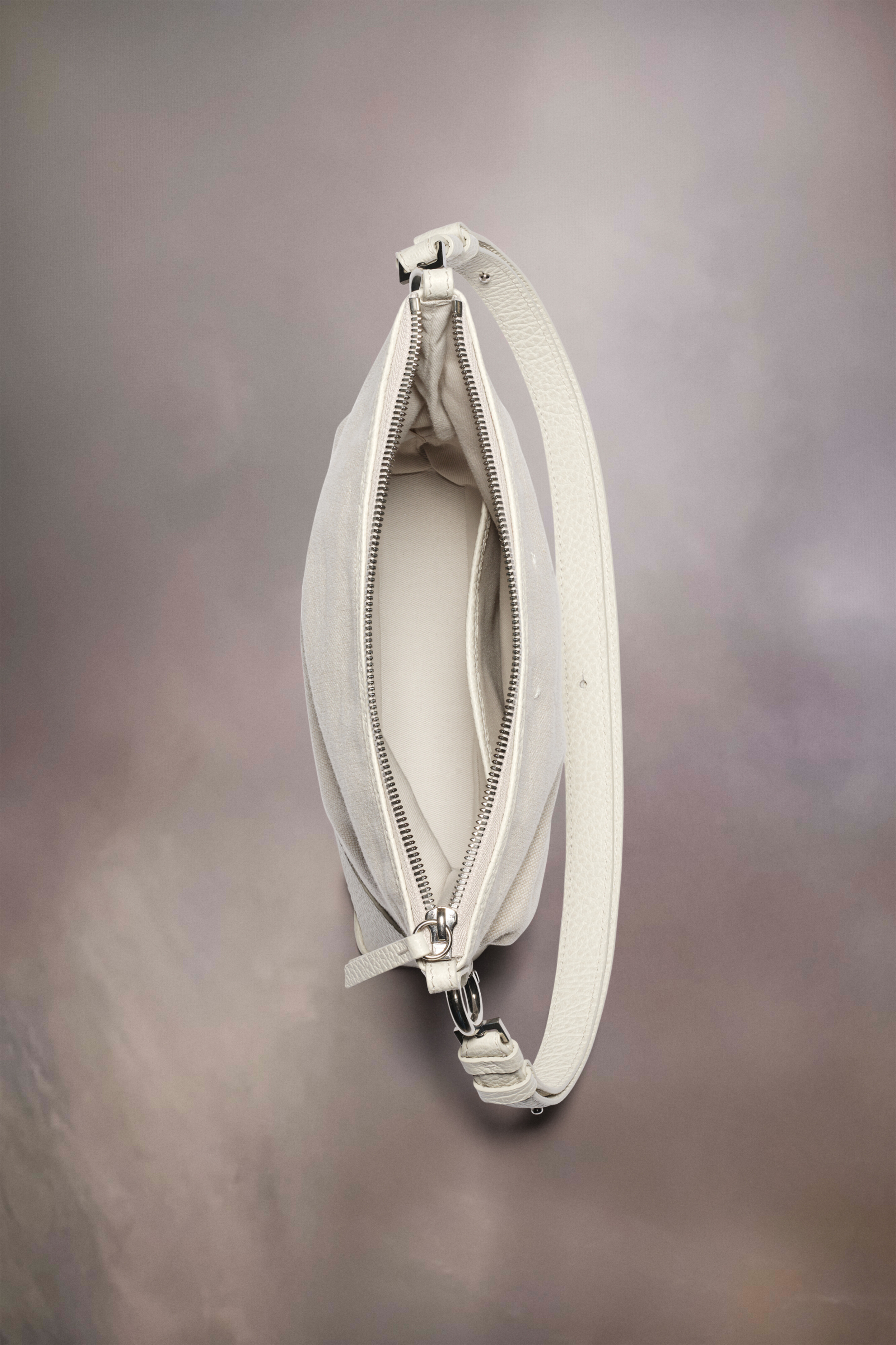 Sac 5AC hobo small Gris clair