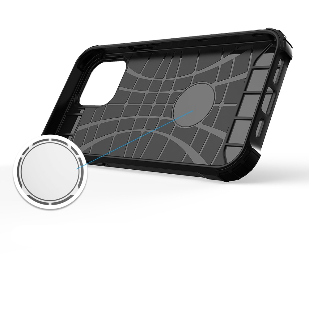 iPhone 14 Pro Outdoor Hybrid Hardcase Hülle - Dunkelblau / Schwarz