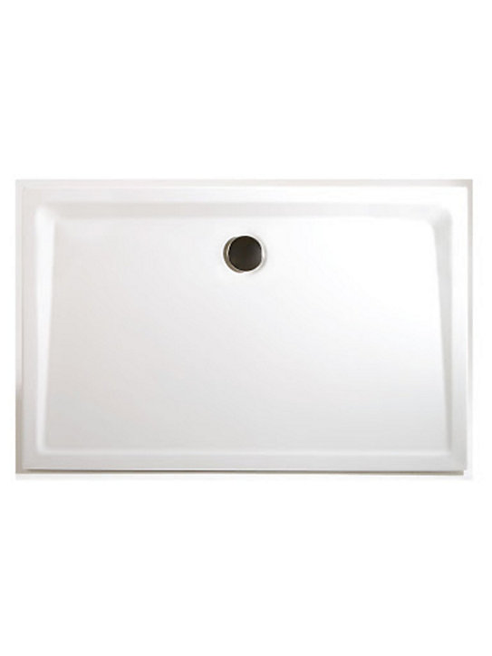 Receveur de douche extra-plat 90 x 160 cm à poser ou encastrer, acrylique, blanc, Schulte