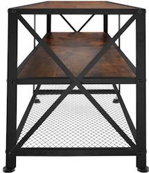 Tectake -  TV-meubel – Chicago - Industrieel Donkerbruin – 404541