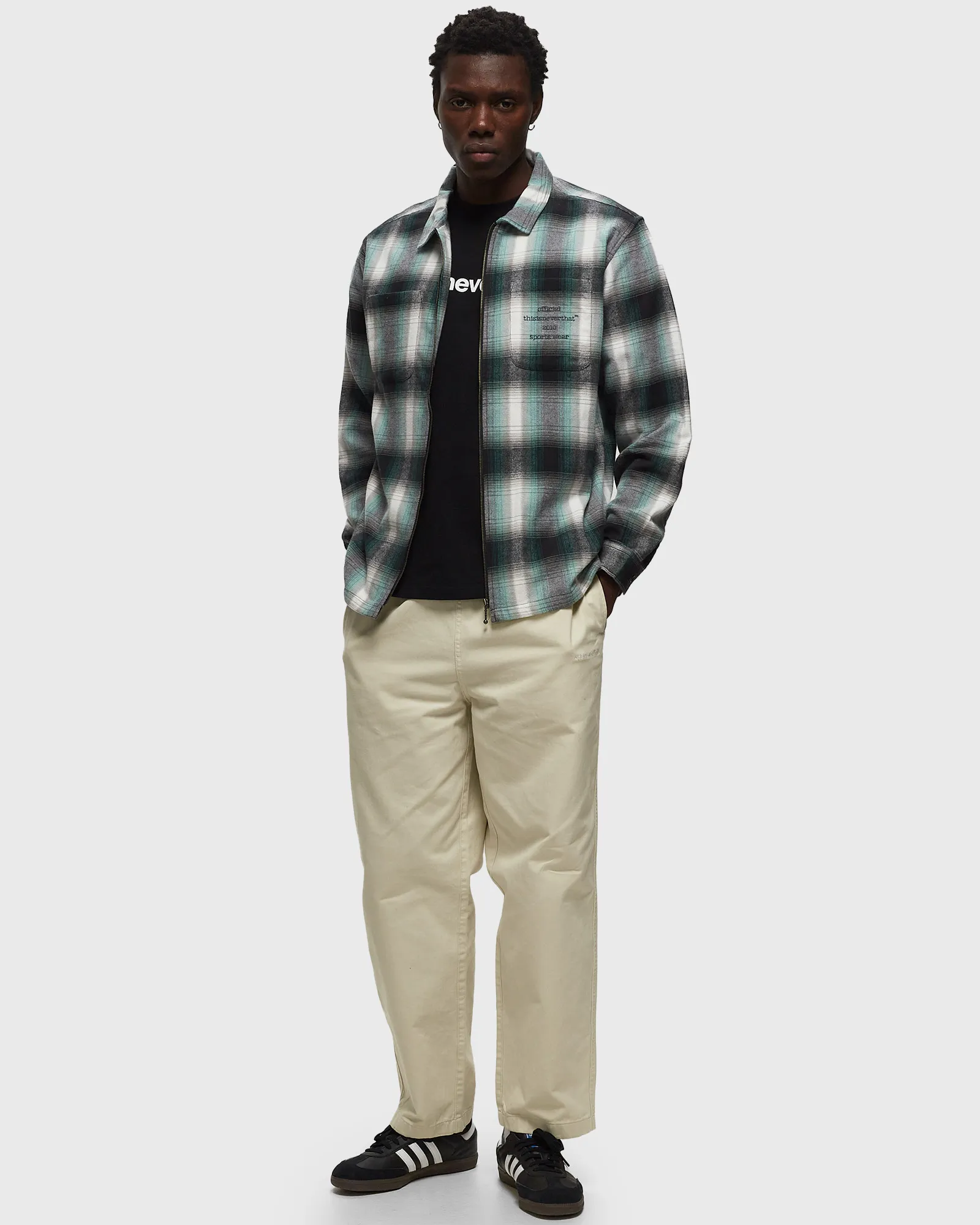 thisisneverthat Flannel Zip Shirt