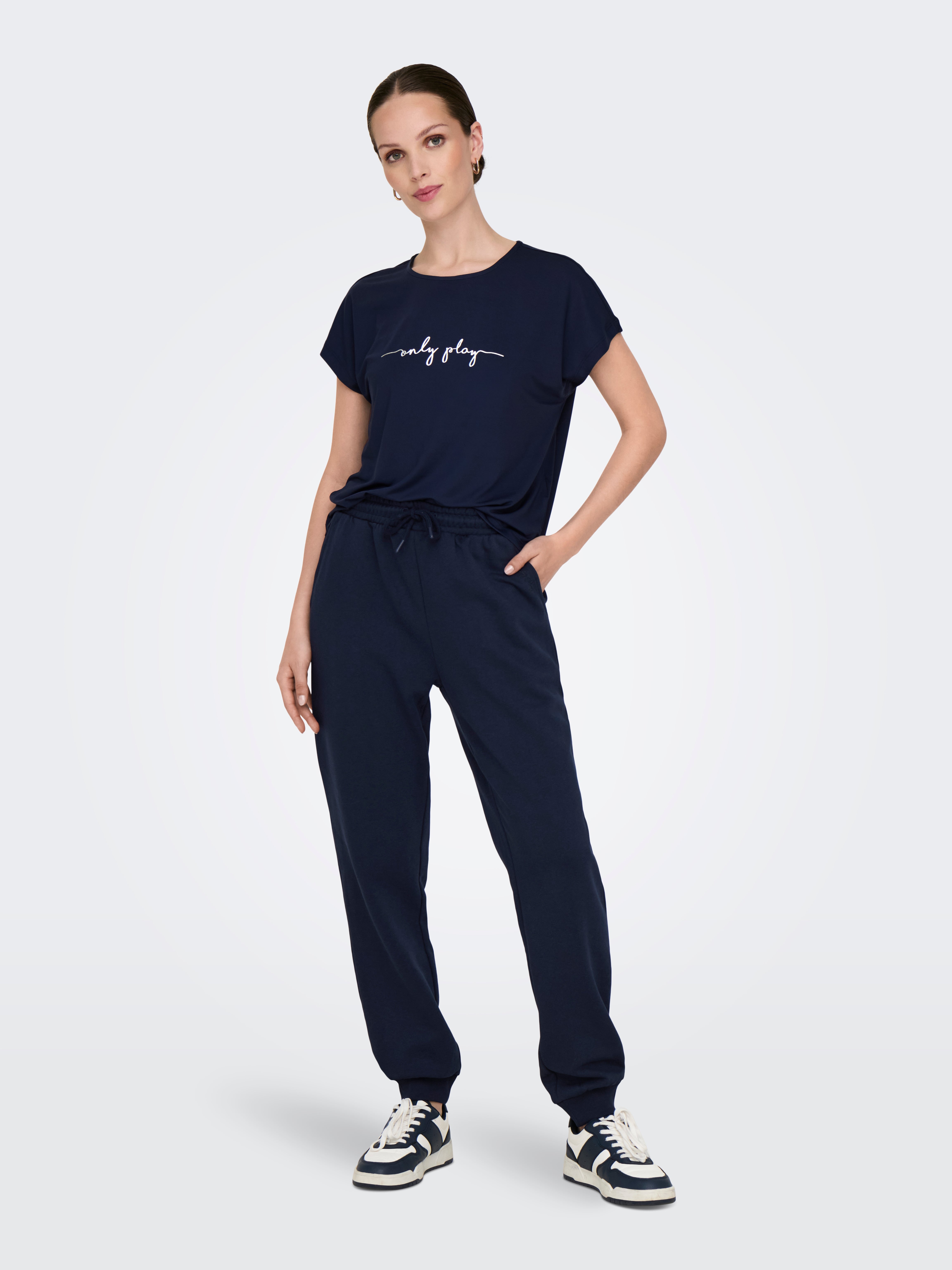ONPLUX Hohe Taille Normal geschnitten Jogginghose Maritime Blue