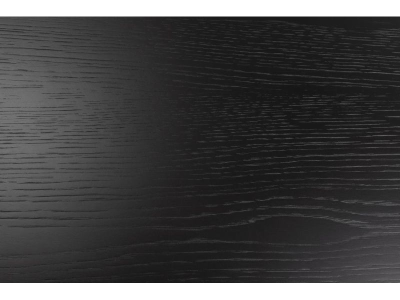 AC Design Tisch Roxby 120 x 76 cm, Schwarz Eleganter, runder Esstisch aus Naturholz