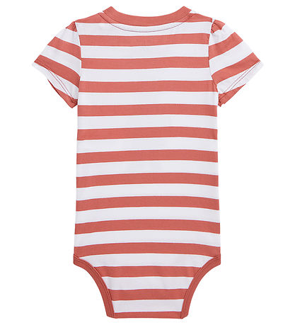 Polo Ralph Lauren Body k/æ - R?d/Hvidstribet m. Bamse