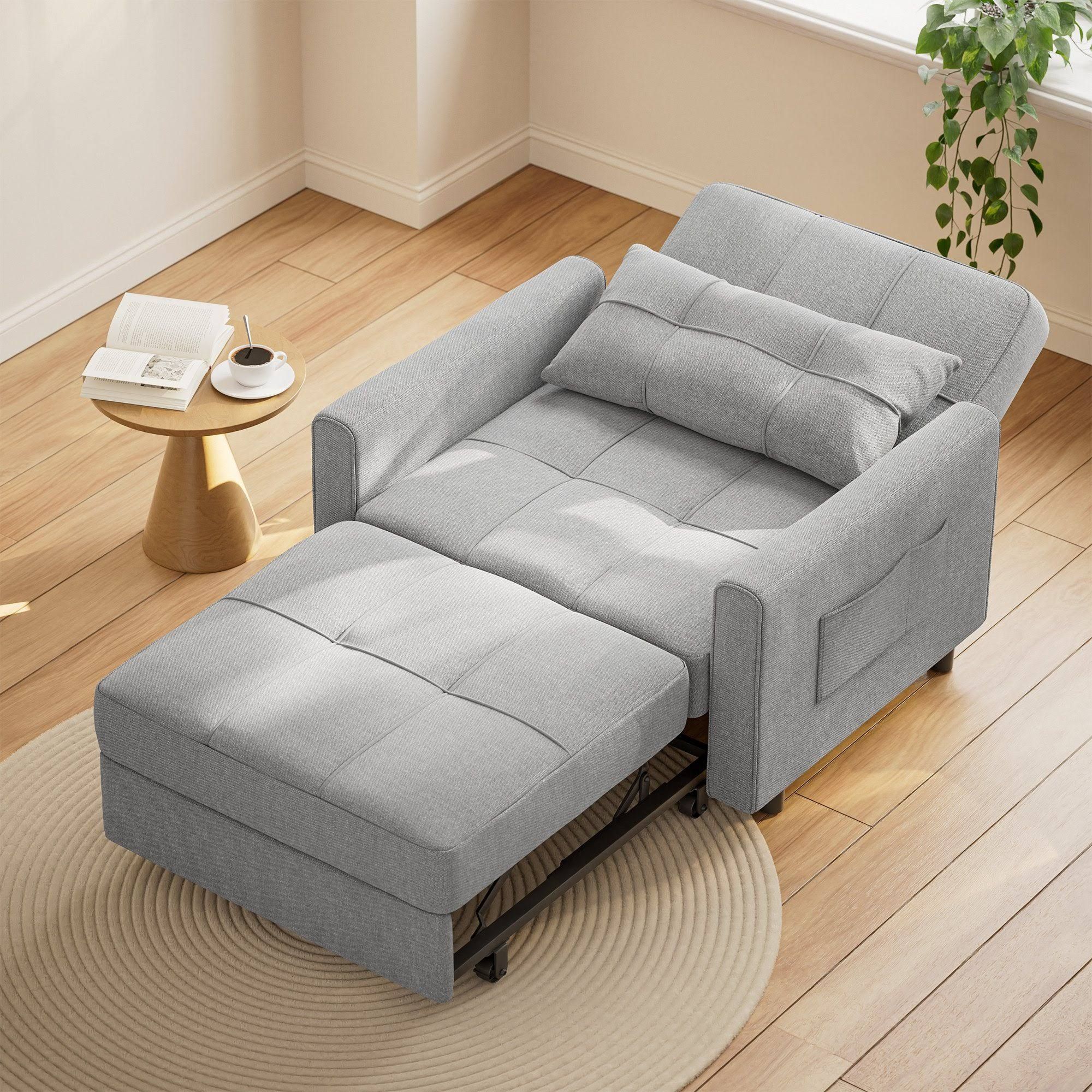Bealife Sessel 3 in 1 Klappsessel Schlafsessel