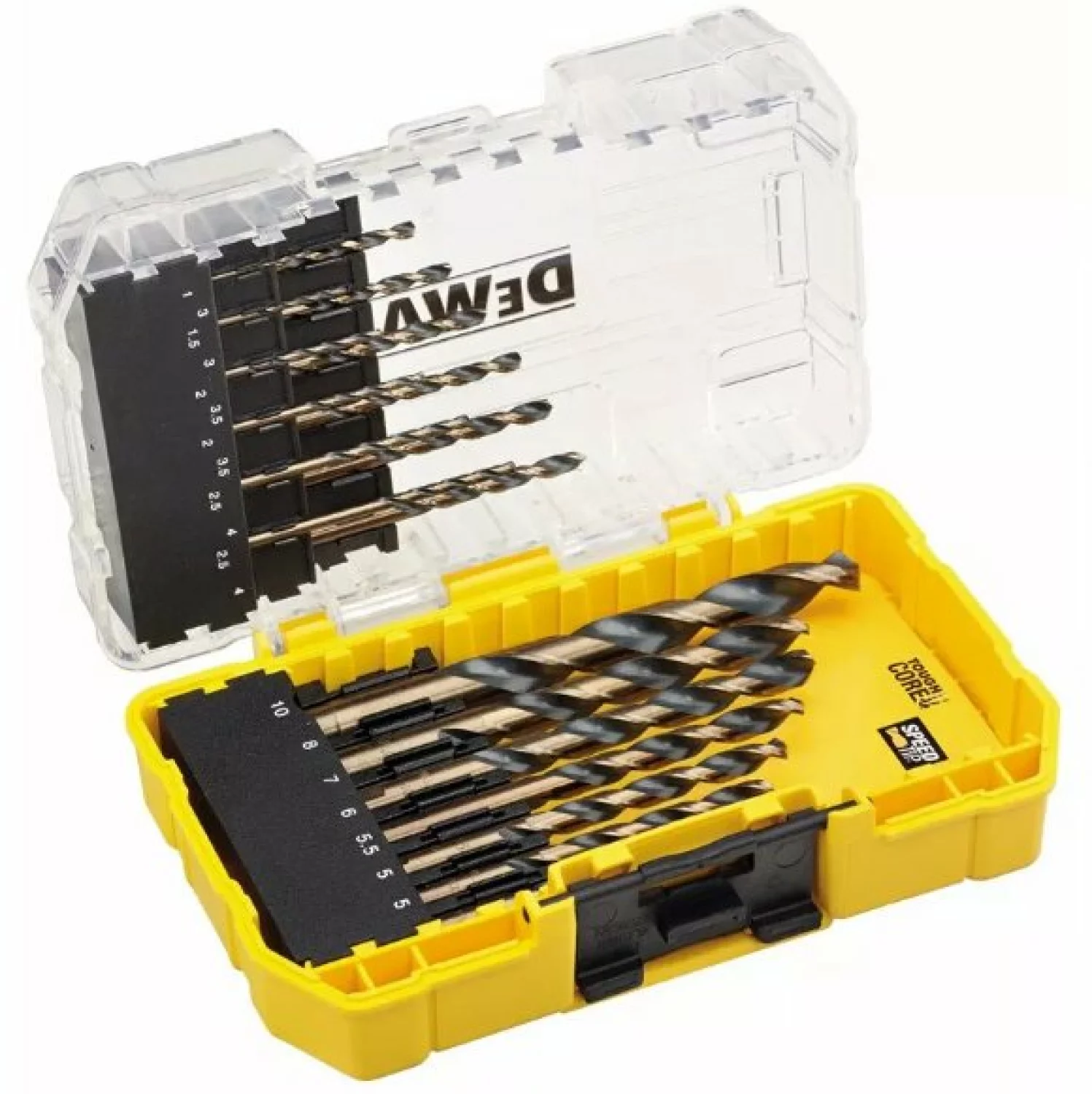 DeWALT DT70728QZ 19-delige HSS-Borenset in cassette - 1-10mm