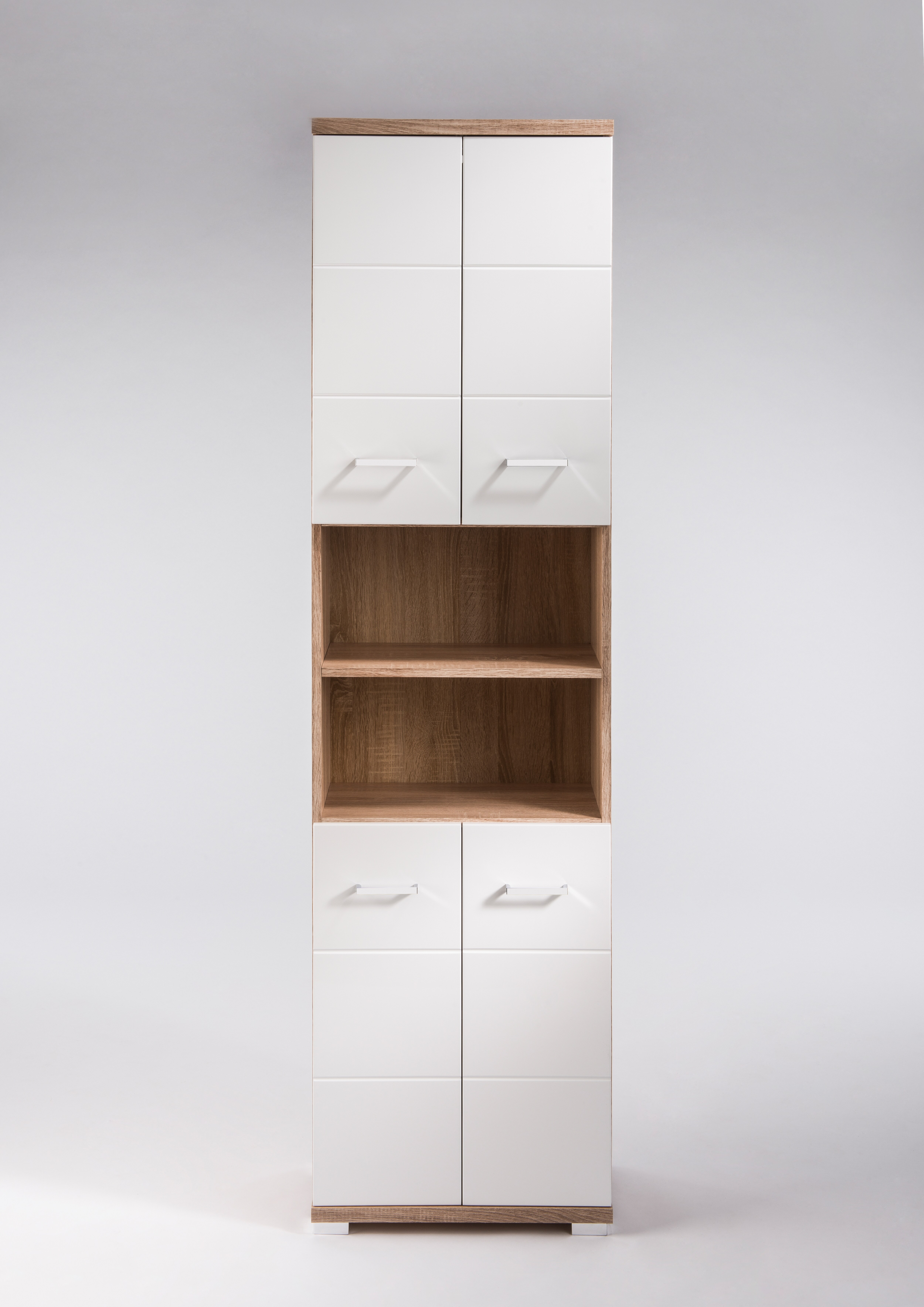 byLIVING Badezimmer Hochschrank NEBRASKA, Breite 50 cm, Artisan Eiche/weiß