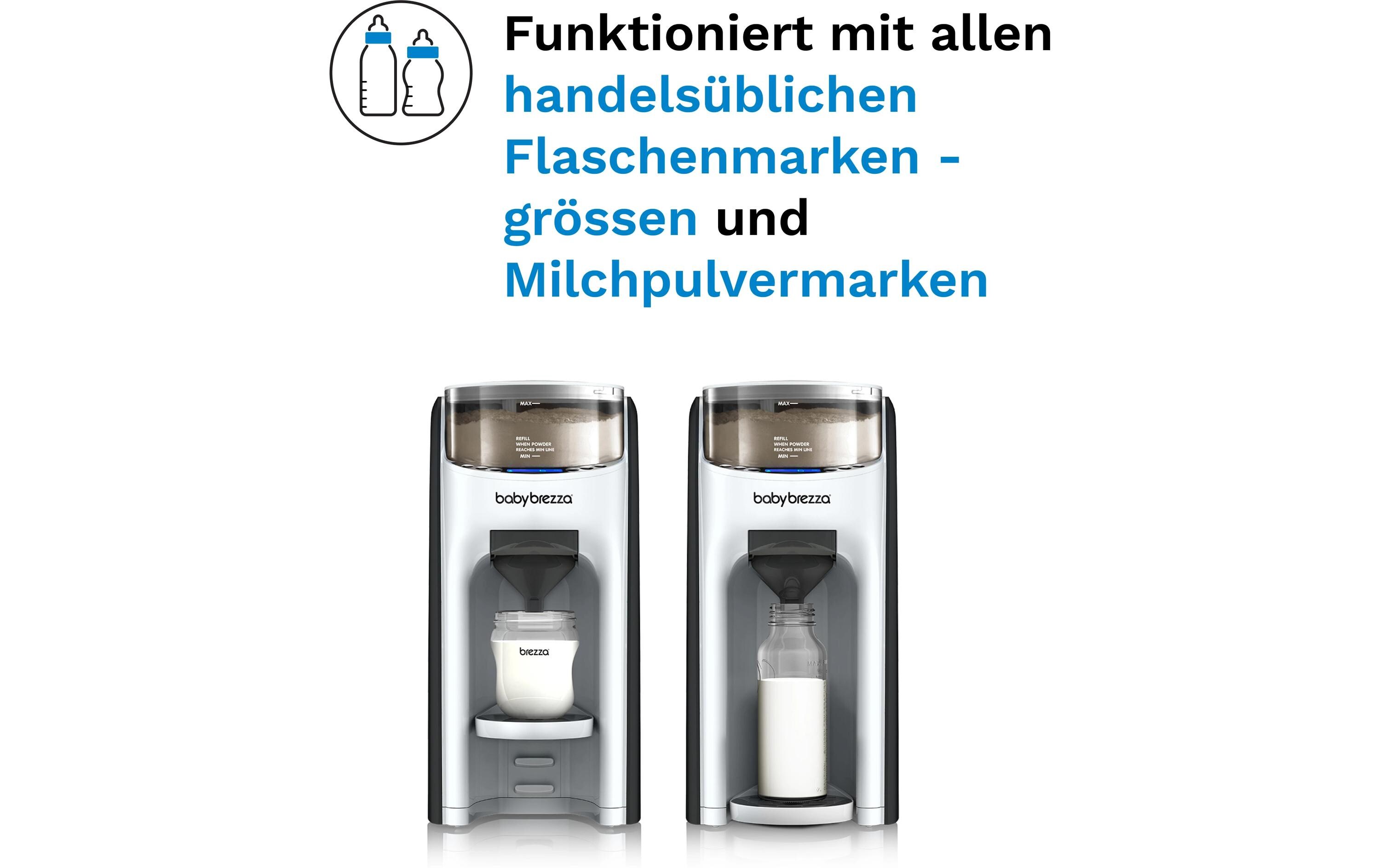 Flaschenwärmer Formula Pro Advanced Schwarz/Weiss<br>Automatischer Falschenzubereiter dosiert, mischt und erwärmt Milchpulver auf Knopfdruck
