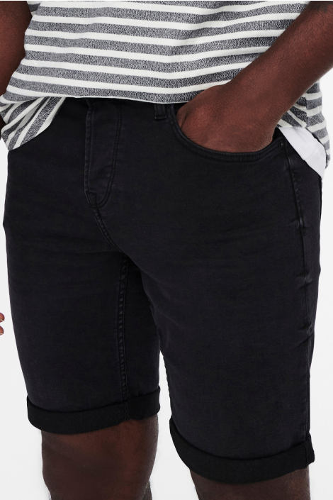 Only & Sons zwarte heren korte broek