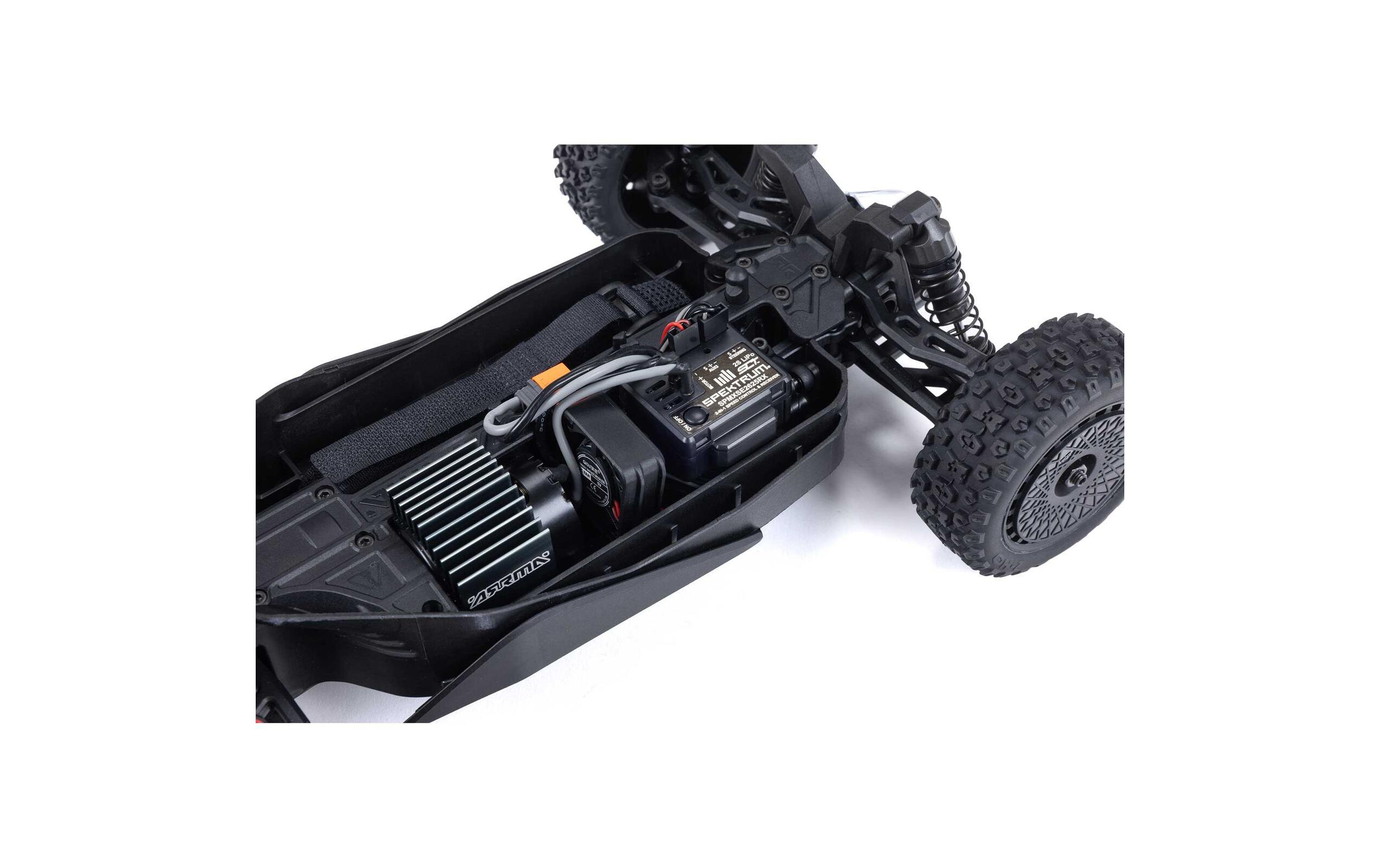 Buggy Typhon Grom Mega 380 Blau, RTR, 1:18<br>Robuster 4wd mini RC Buggy mit Spektrum Technik