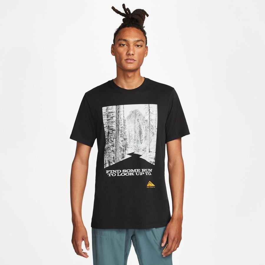 Nike T-shirt Running Dri-FIT Trail - Noir