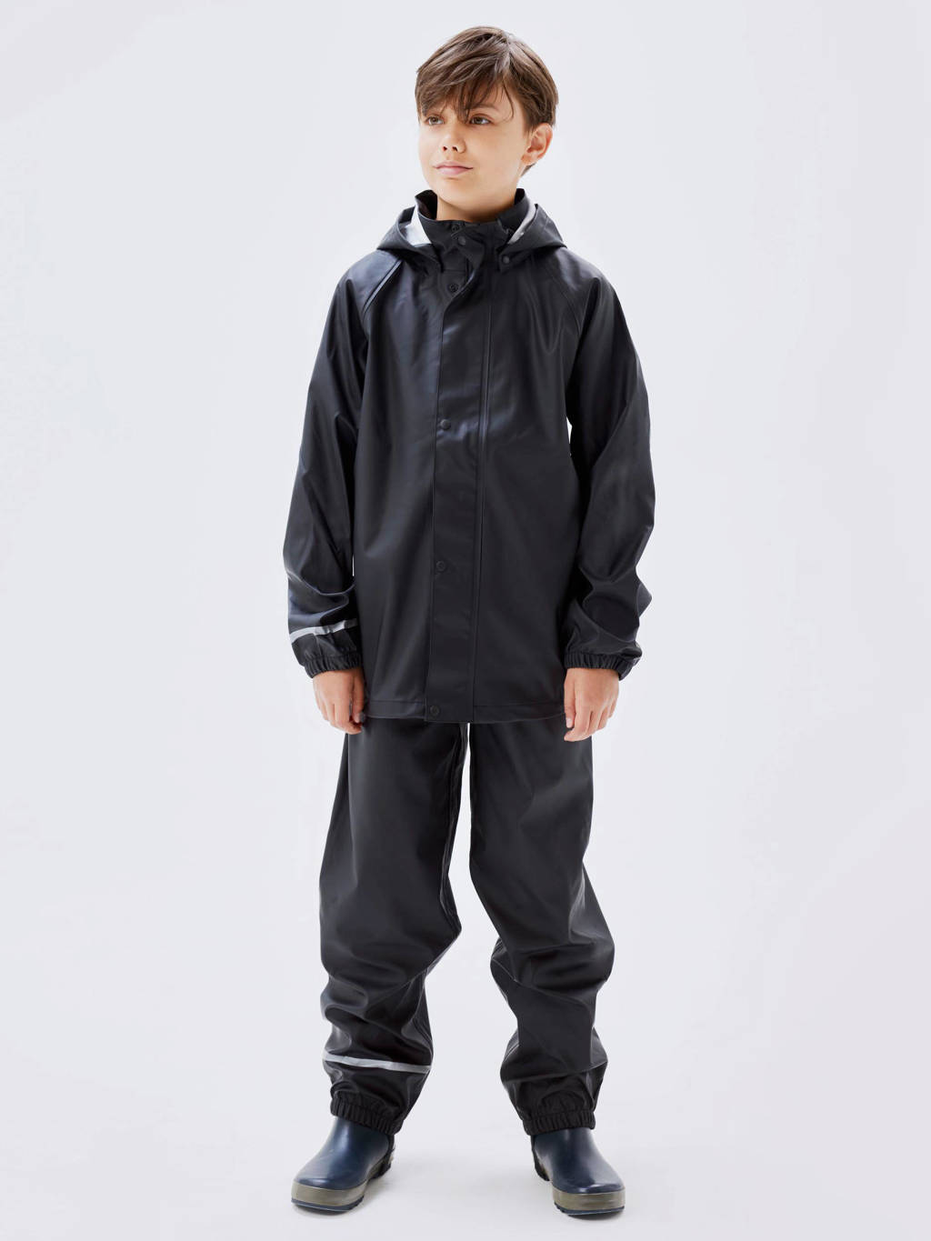 NAME IT kids regenpak Zwart