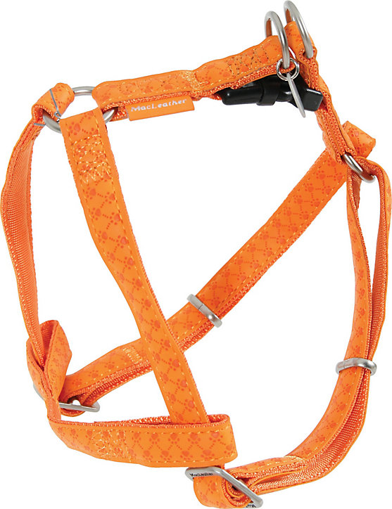 Harnais réglable Mc Leather 20mm orange
