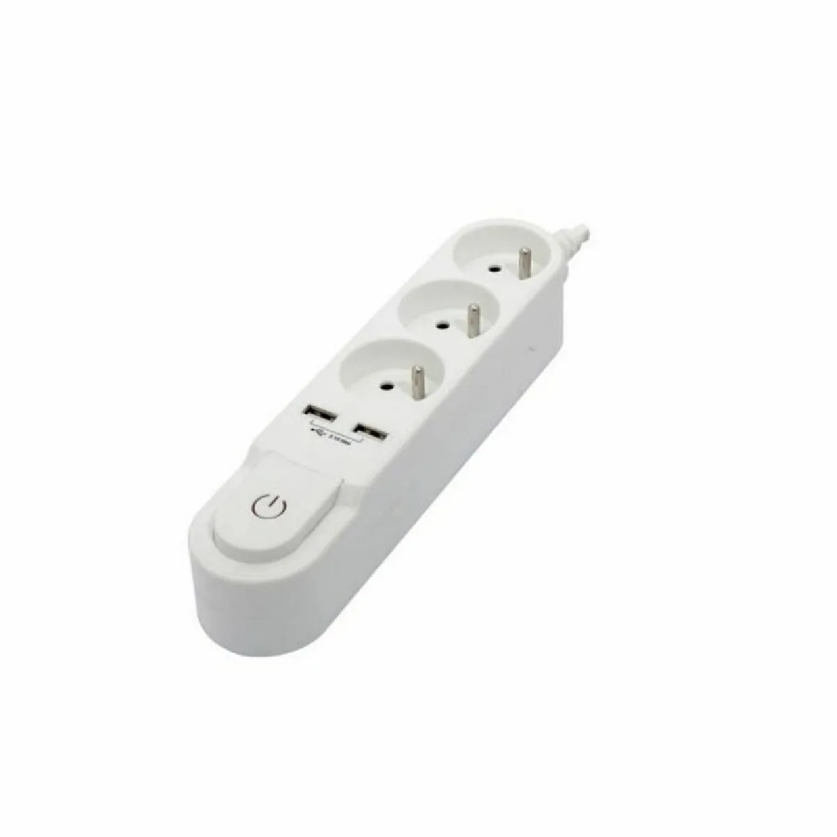 Chacon Rallonge 3 Prises Schuko - Blanc