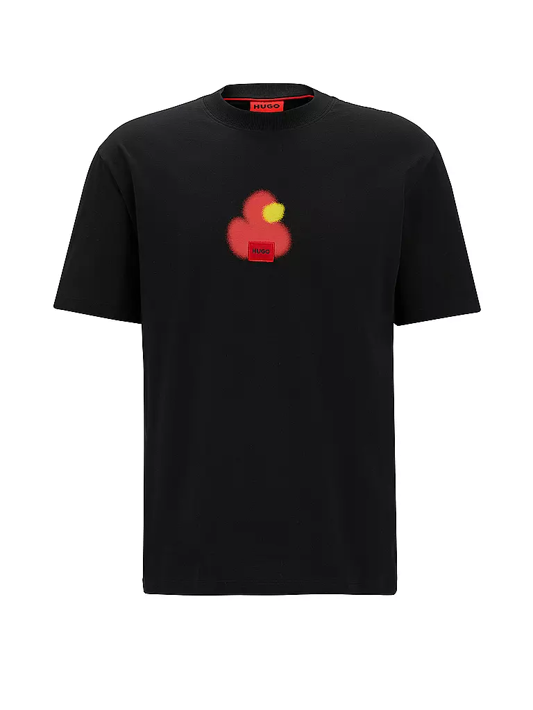 HUGO T-Shirt DILIPPERS schwarz