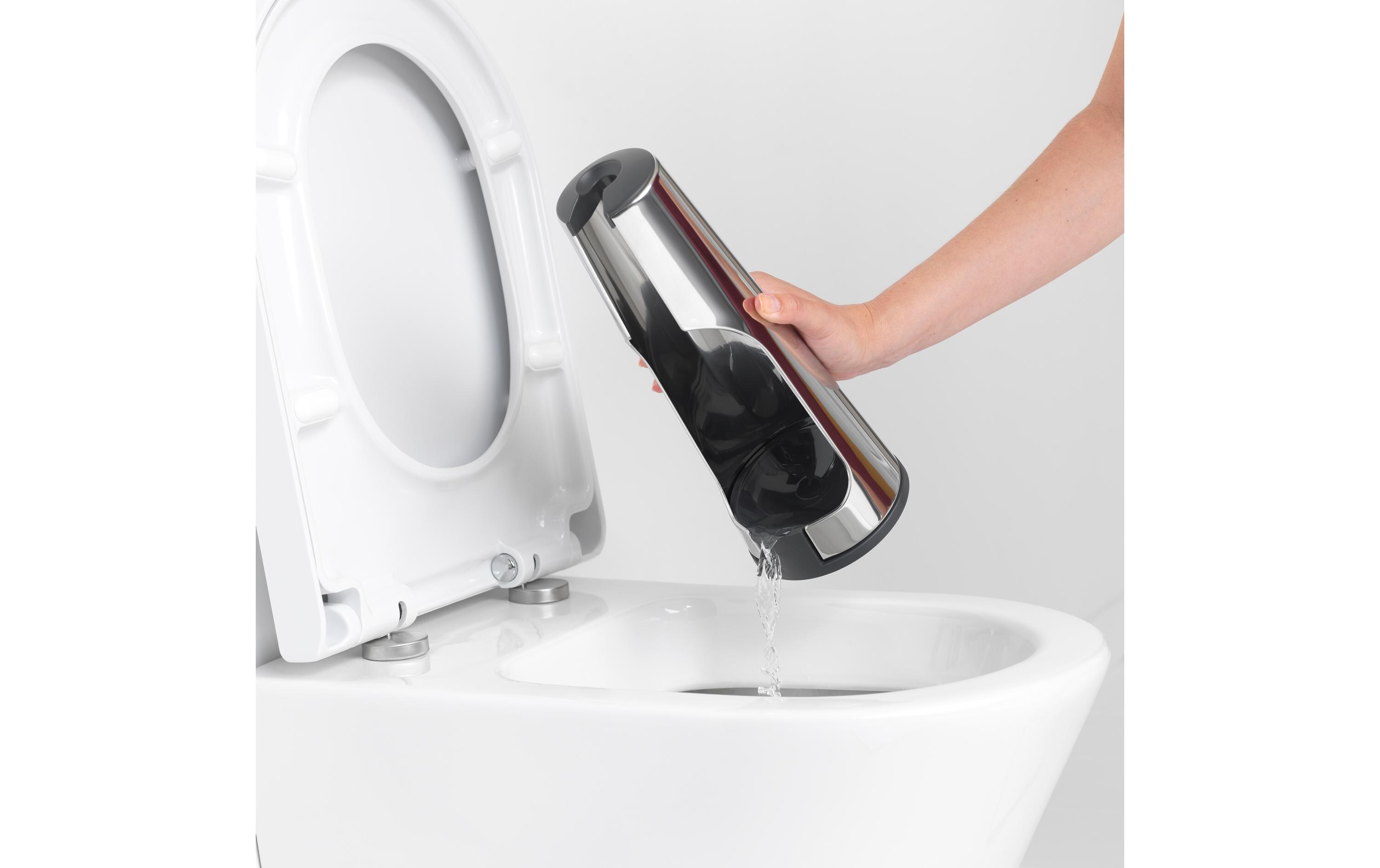 Toilettenbürste ReNew SilberWC-Bürste mit Halterung