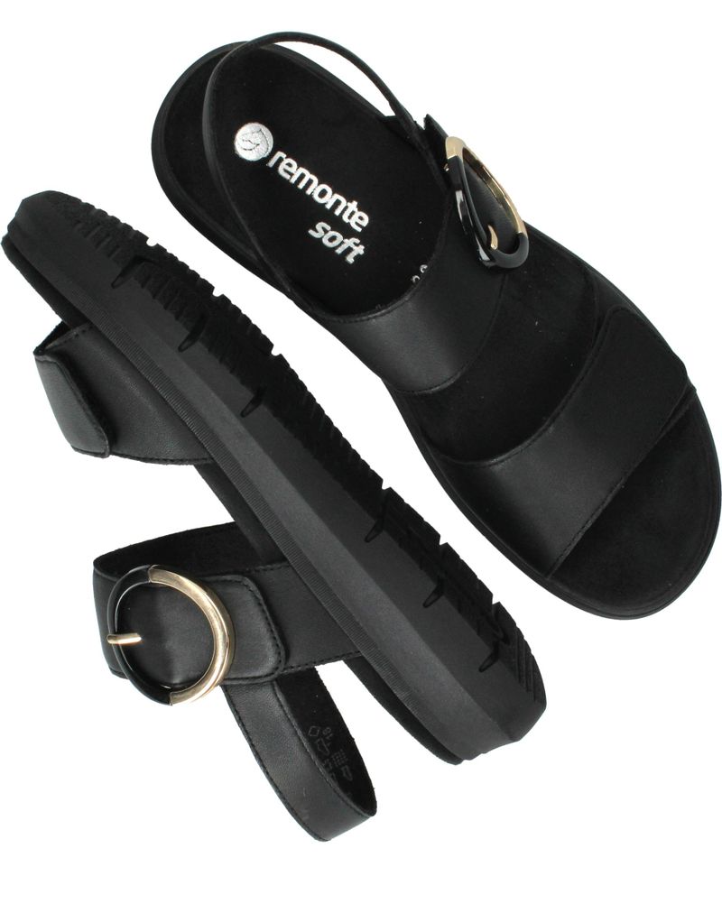 Remonte Sandalen Zwart Dames