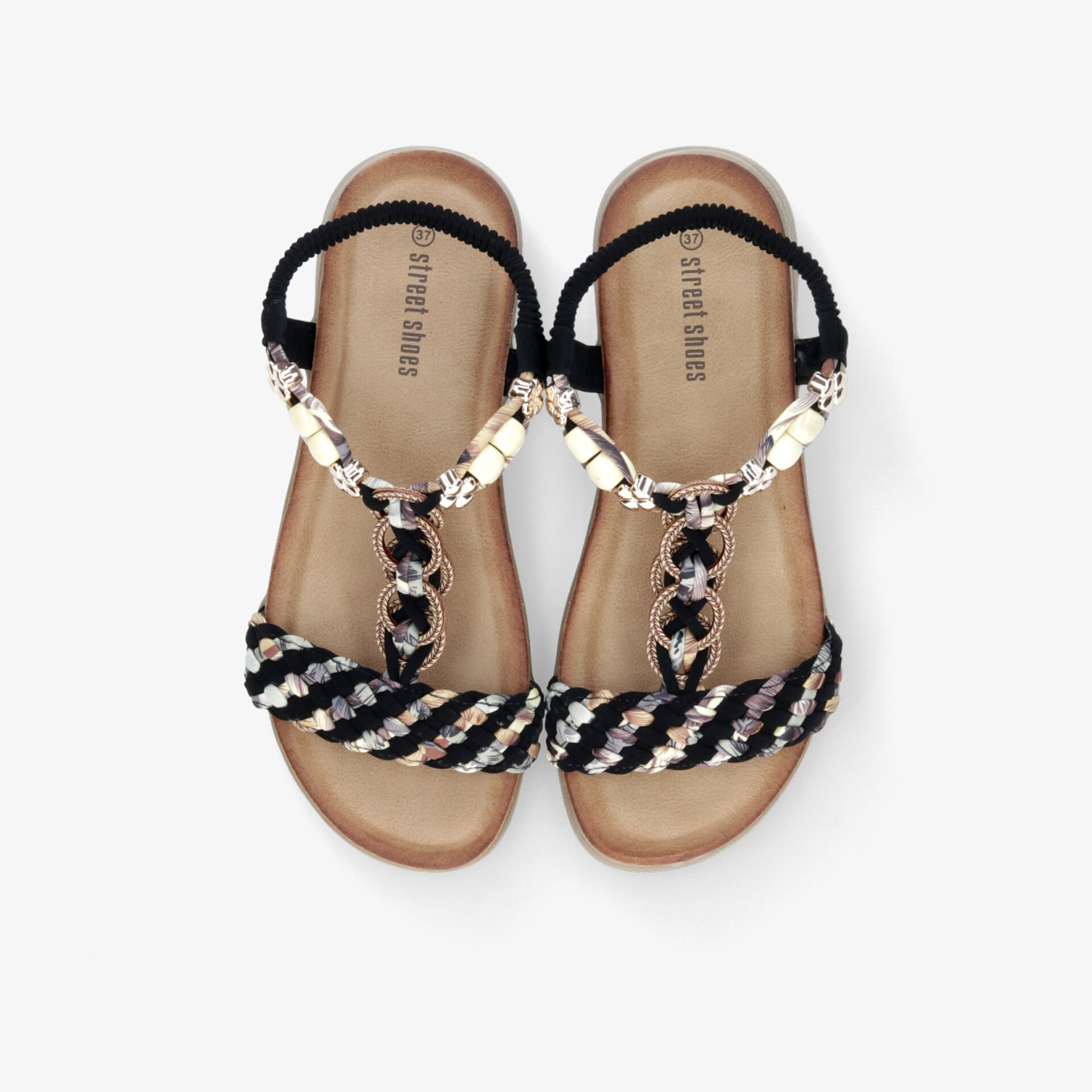 street shoes Damen Riemchensandalen schwarz