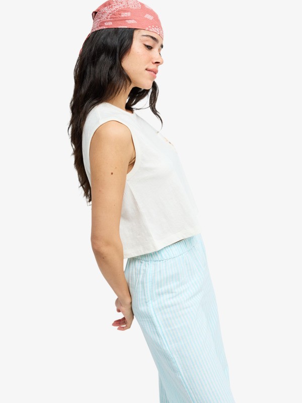 Salt Blocks Muscle T-shirt sans manches Blanc Femme