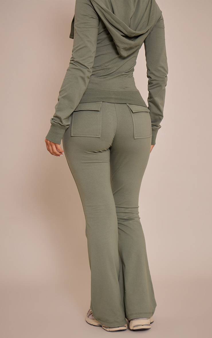 Sea Green Pantalon Évasé Skinny Taille Basse Petite