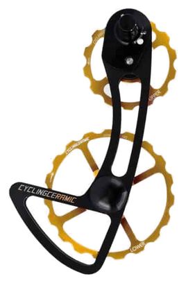 Chape de Dérailleur CyclingCeramic 14/19 Dents pour Shimano 105 7150 12V Or