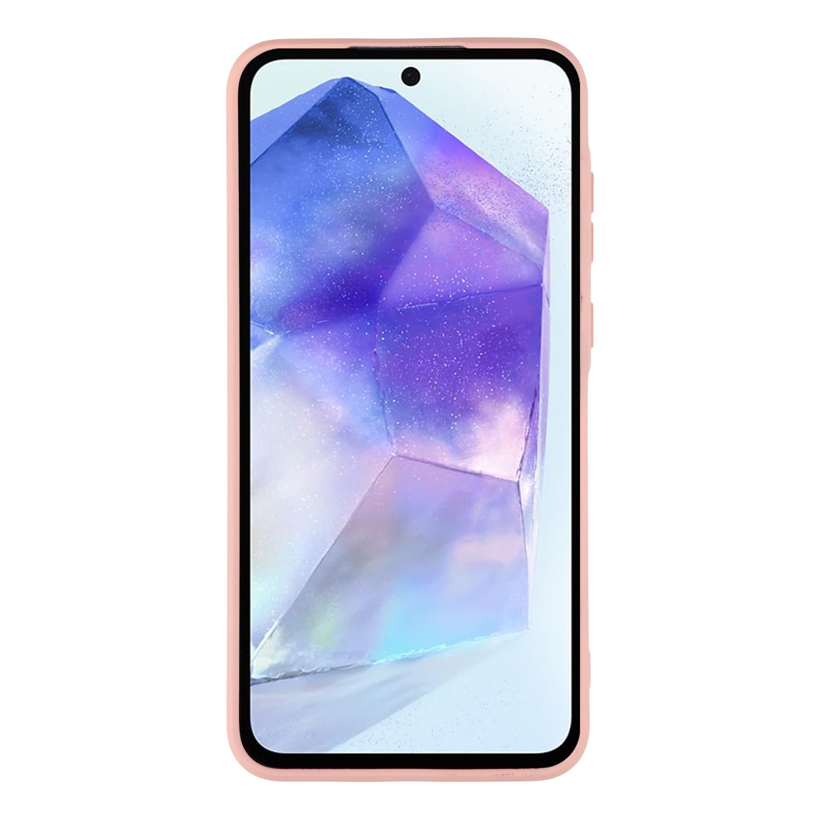 Samsung Galaxy A55 Gummi Case Hülle mit Kameraschutz - Rosa