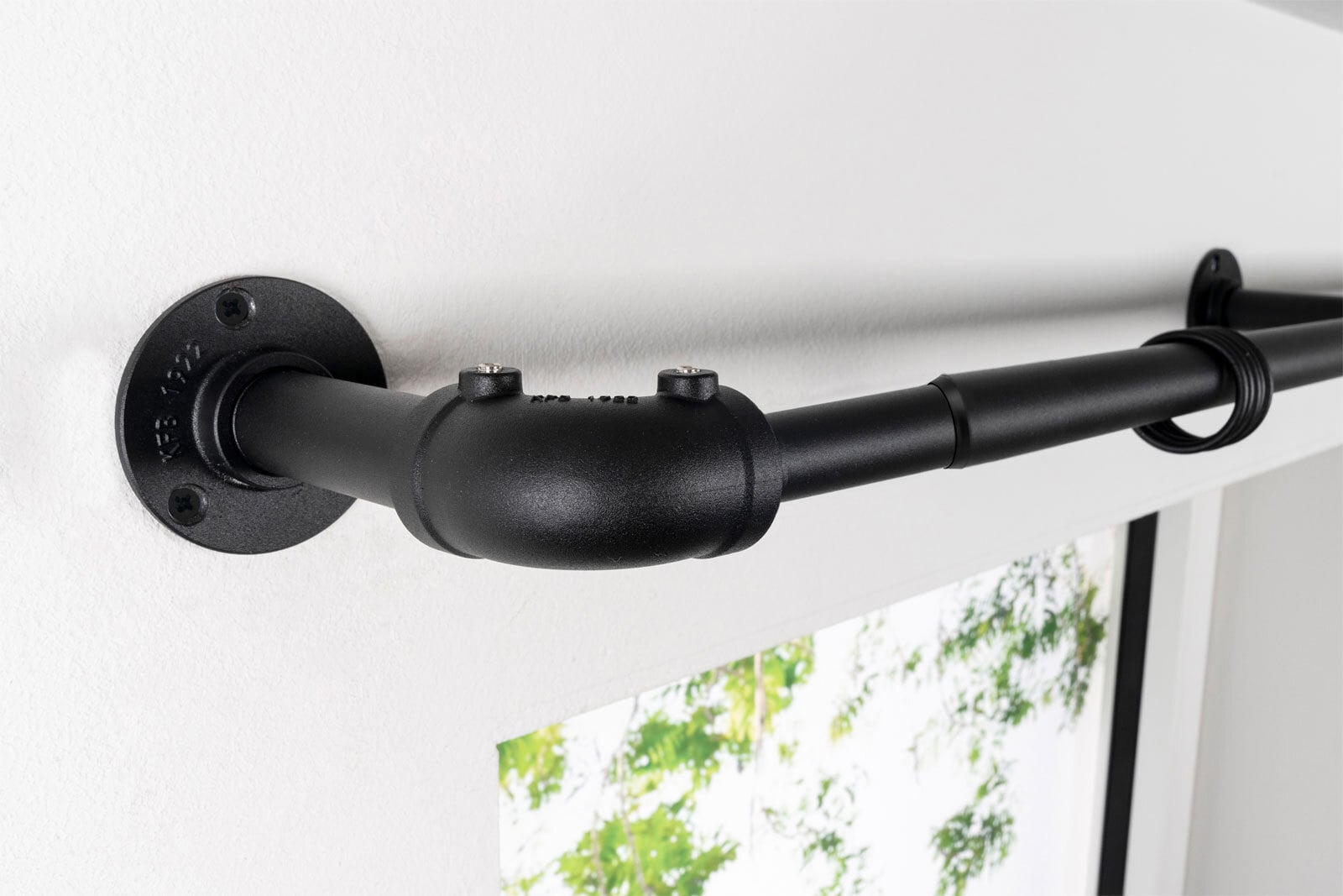 my deco Teleskopgarnitur INDUSTRIAL LOOK 120-210 cm schwarz