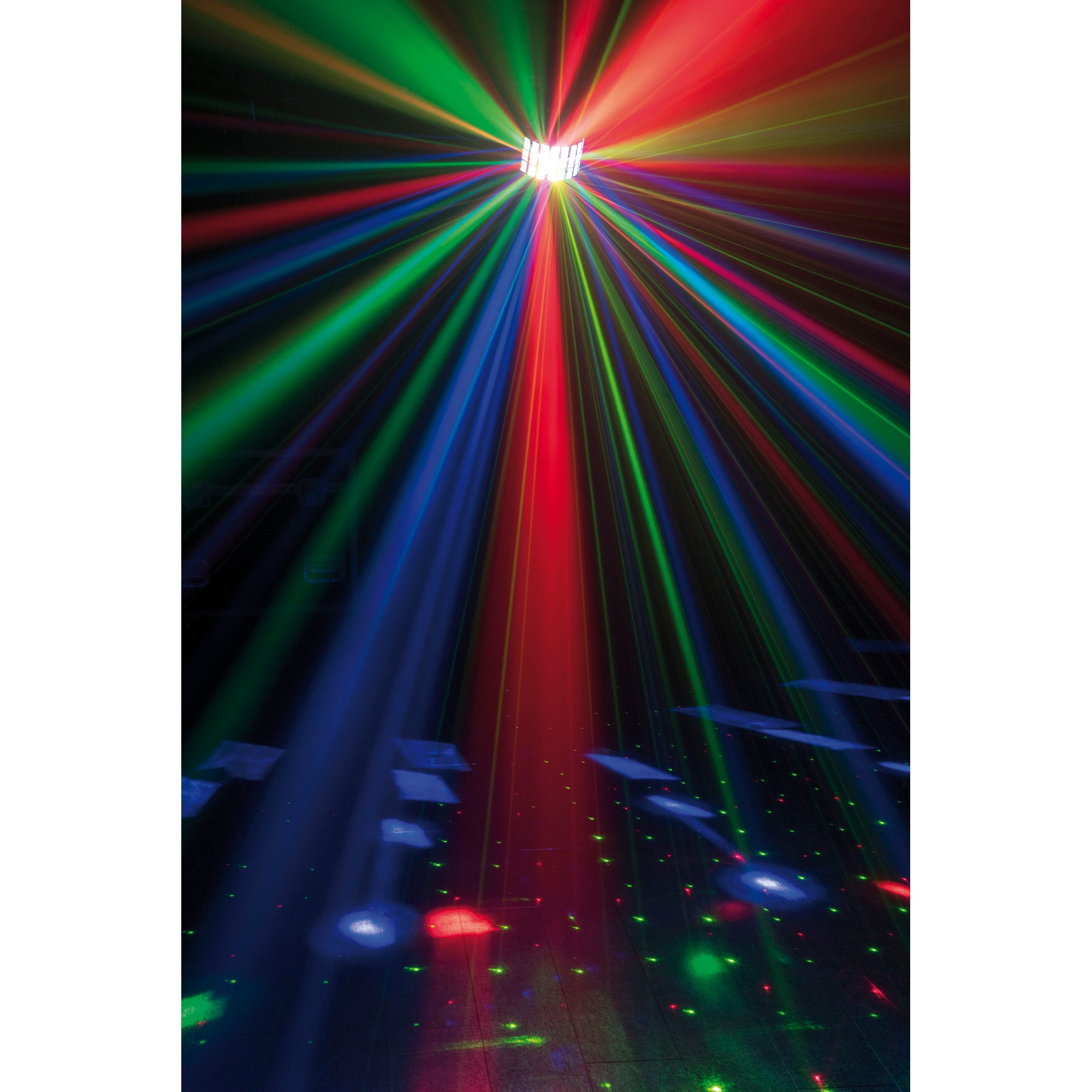 Showtec Energetic LED derby patroonlaser en SMD strobe