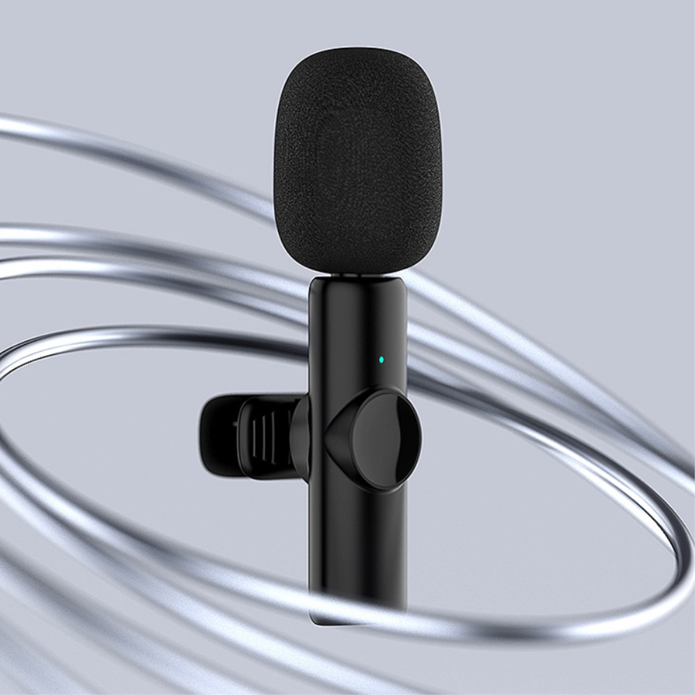 Kabelloses 360° Lavalier Mikrofon für iPhone / iPad mit Lightning Anschluss   Rauschunterdrückung für Livestreams / Interview / Podcast