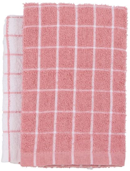 Dina kjøkkenhåndkle 2pk rosa