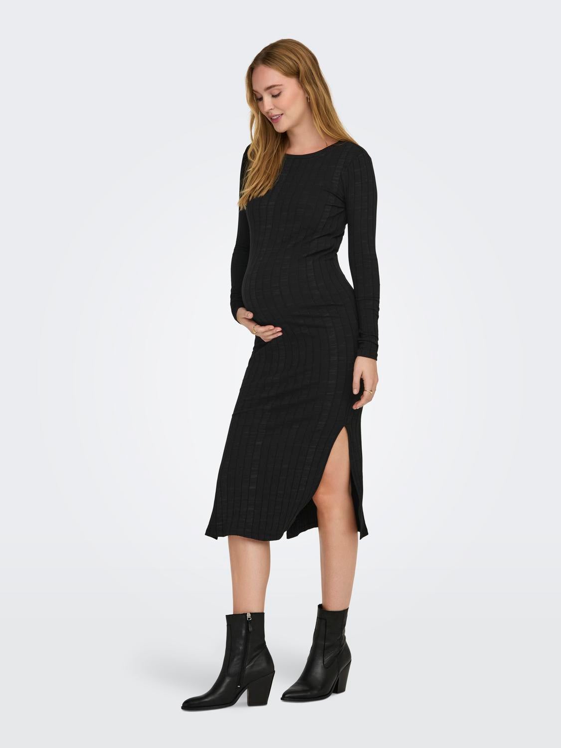 OLMALEJANDRA Midikleid Black