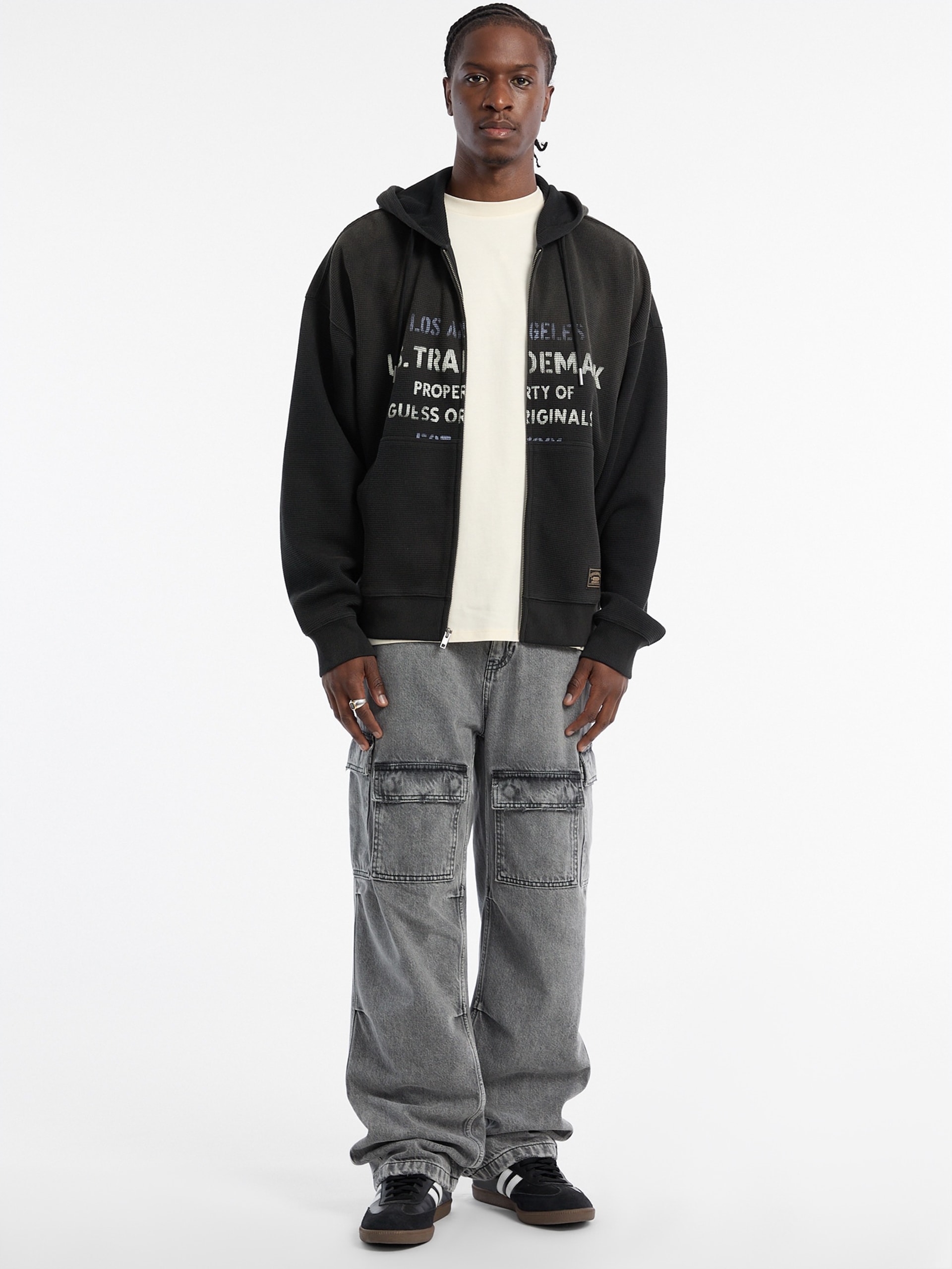 Moletom com Capuz Waffle GUESS Originals