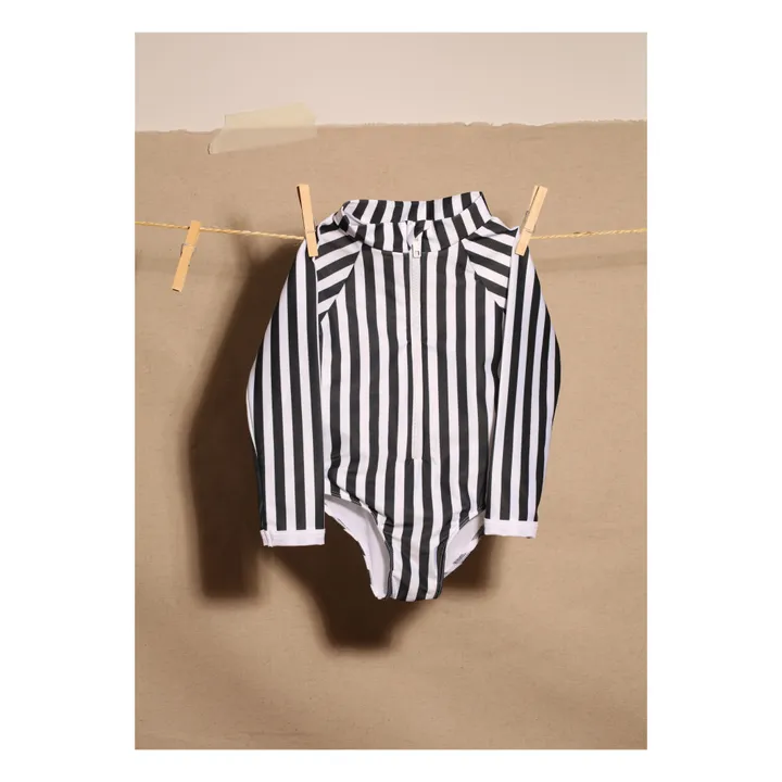 Juillet Juillet Maillot 1 Pièce Anti-UV Palombaggia Rayé | Noir