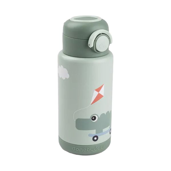 Done by Deer Thermo Fles - Playground - Groen - 340 ml
