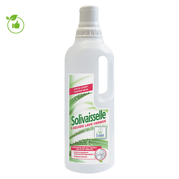 Liquide lave-verre ultra-dégraissant Solivaisselle 1 L