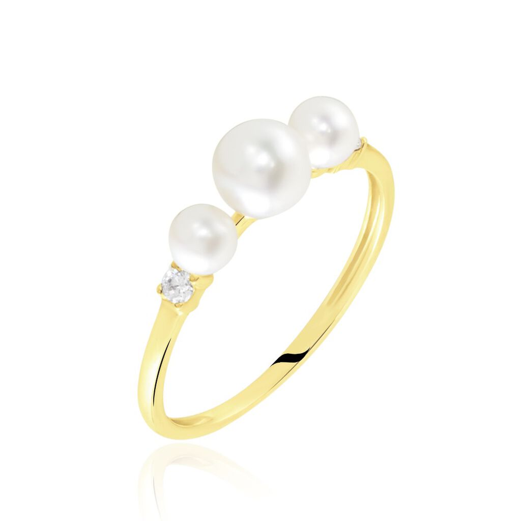 Bague Jwan Or Jaune Perle De Culture