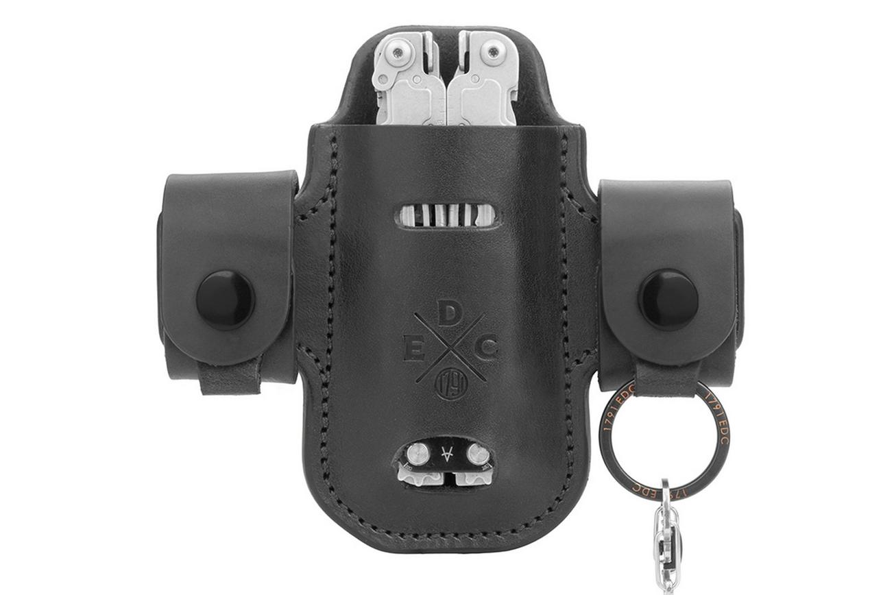 1791 EDC Heavy Duty Action-Snap Solo Ambi EDC-HD-AS-SL-BLK-A Black, lederen riemholster