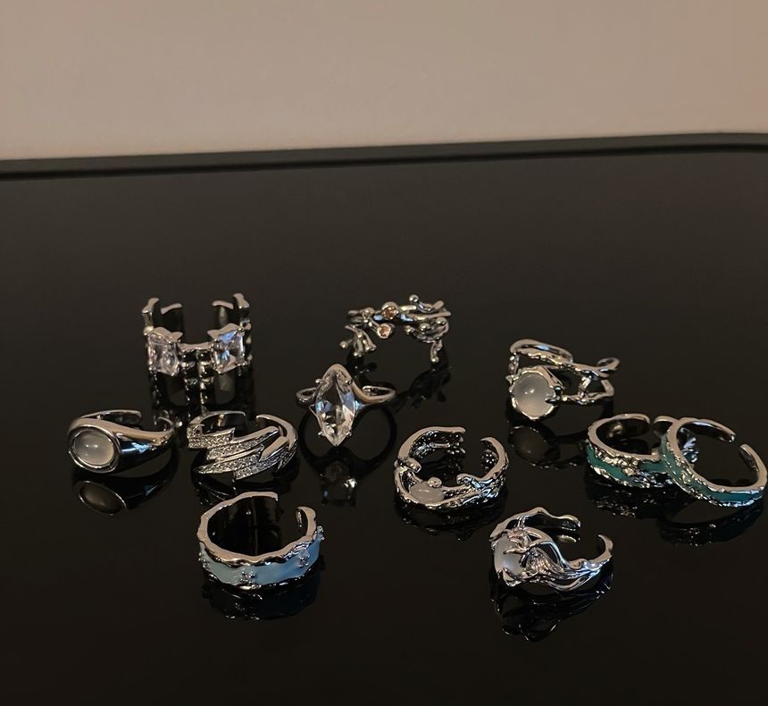 Lilafey - Legering Open Ring / Set