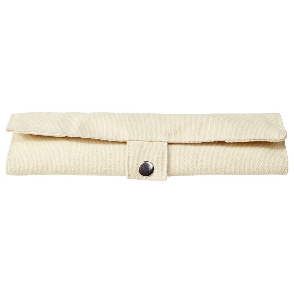 Etui avec couverts en bambou fourchette/couteau/cuillère 3 pièces
