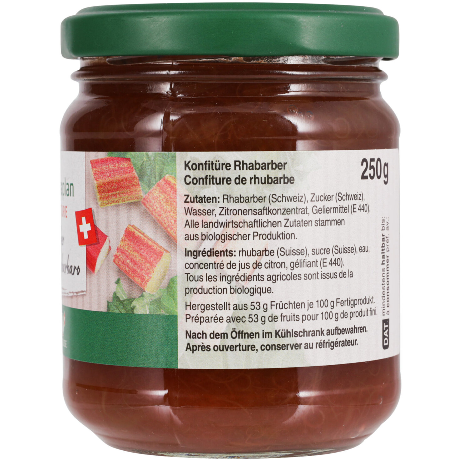 Naturaplan Bio Rhabarber Konfiture